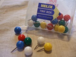 画像1: 【イギリス】Helix Tiny box プッシュピン