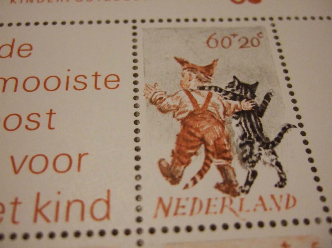 画像: 【オランダ】こども＆ネコ　おじさん＆トリ　シート