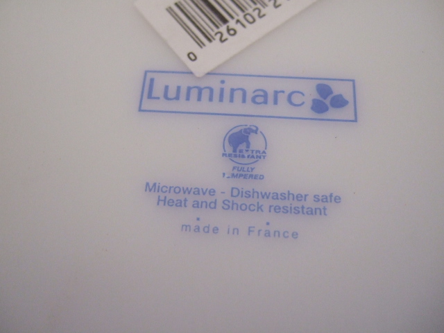 画像: 【フランス】Luminarc　ブルー スーププレート　６枚セット