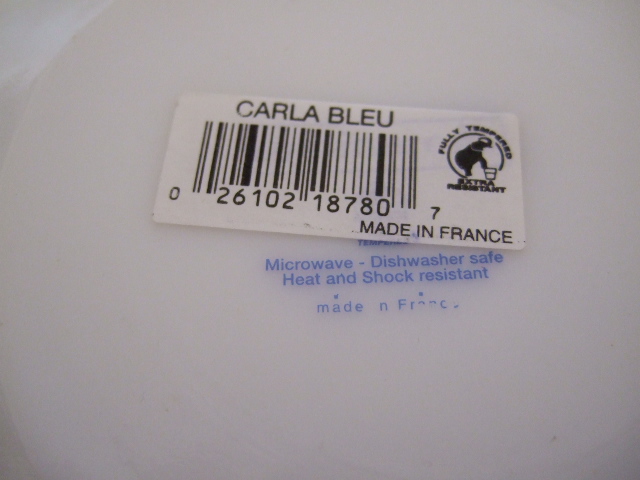 画像: 【フランス】Luminarc　ブルー サイドプレート　６枚セット